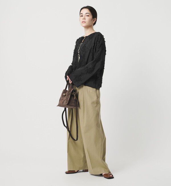 BEAUTY&YOUTH UNITED ARROWS「セルロースナイロン エンブロイダリーシャツ 2WAY」|シャツ・ブラウス|