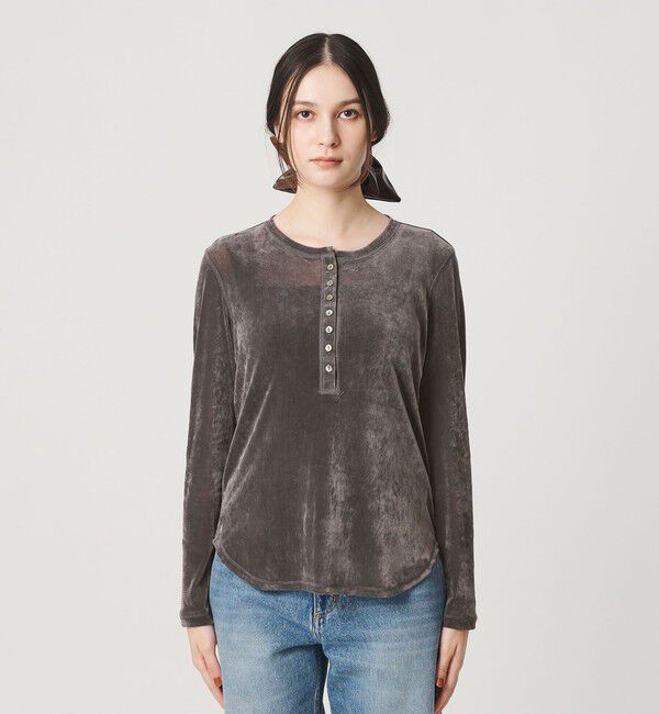 BEAUTY&YOUTH UNITED ARROWS「フロッキーチュール ヘンリーネック カットソー」|Tシャツ・カットソー|