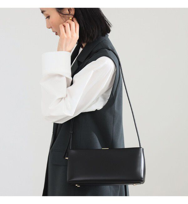 BEAMS SELECTION for WOMEN「PUNTI. / PORTRAIT ショルダーバッグ」|トートバッグ|BLACK