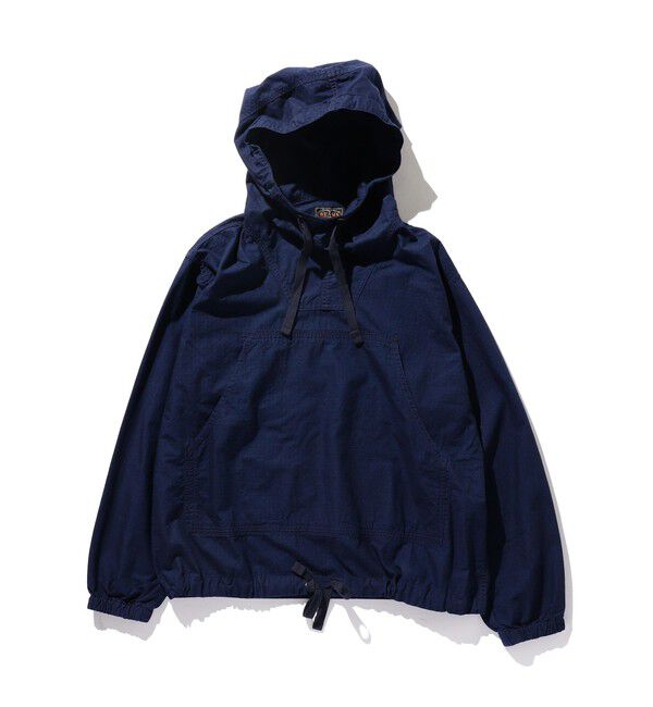 BEAMS PLUS「MIL Smock Indigo Rip Stop」|ブルゾン・スタジャン|INDIGO