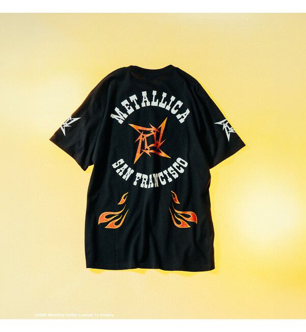 BEAMS「METALLICA / PRINT T-shirt ①」|Tシャツ・カットソー|BLACK