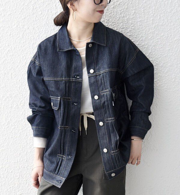 SHIPS any「〈洗濯機可能〉デニム ジャケット［SHIPS any DENIM］」|デニムジャケット|ネイビー