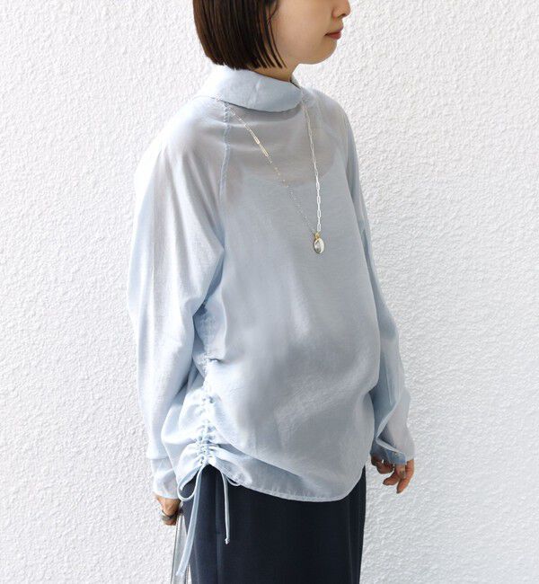 SHIPS for women「【WEB限定】〈洗濯機可能〉シアー ハイネック 2WAY ブラウス」|シャツ・ブラウス|