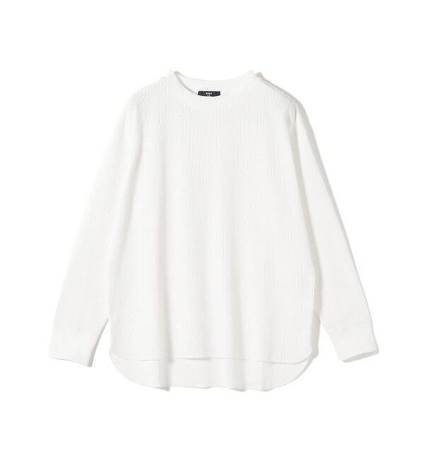 SHIPS Colors 「〈手洗い可能〉TC ワッフル ボートネック トップス◇」|Tシャツ・カットソー|