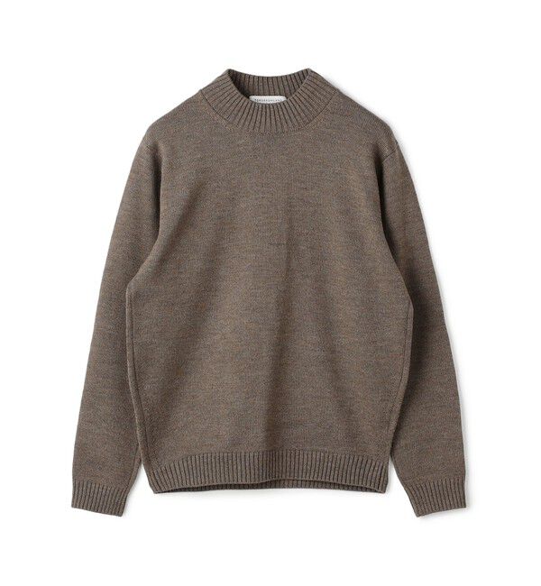 TOMORROWLAND MENS「TOMORROWLAND tricot メリノベーシック モックネックプルオーバー」|ニット・セーター|45 グレージュ