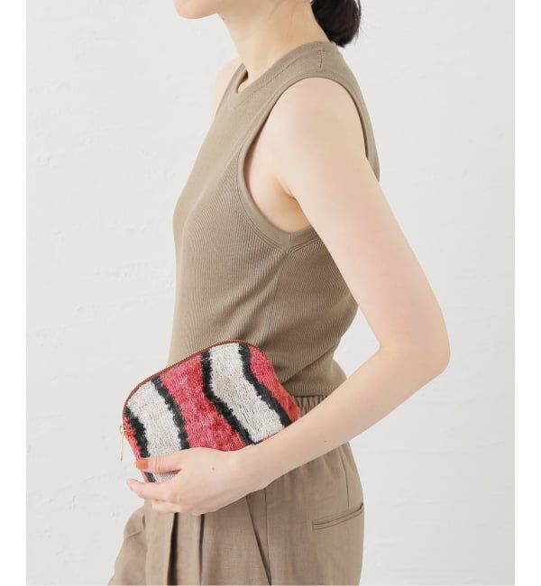 journal standard L'essage「Kilim ARTS/キリムアーツ FC-29 THE Purse」|ポーチ|レッド