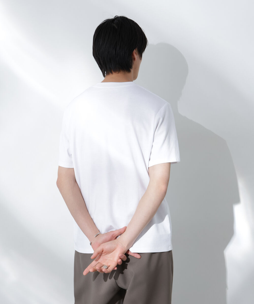 nano･universe「Anti Soaked(R) 汗染み防止 クルーネック レギュラーシルエットTシャツ」|Tシャツ・カットソー|