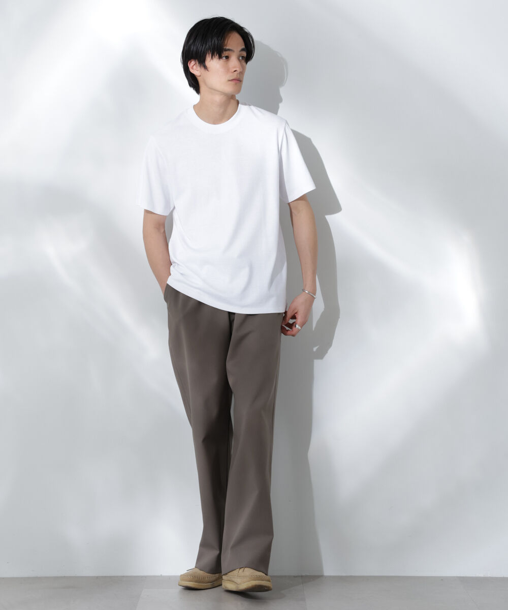 nano･universe「Anti Soaked(R) 汗染み防止 クルーネック レギュラーシルエットTシャツ」|Tシャツ・カットソー|
