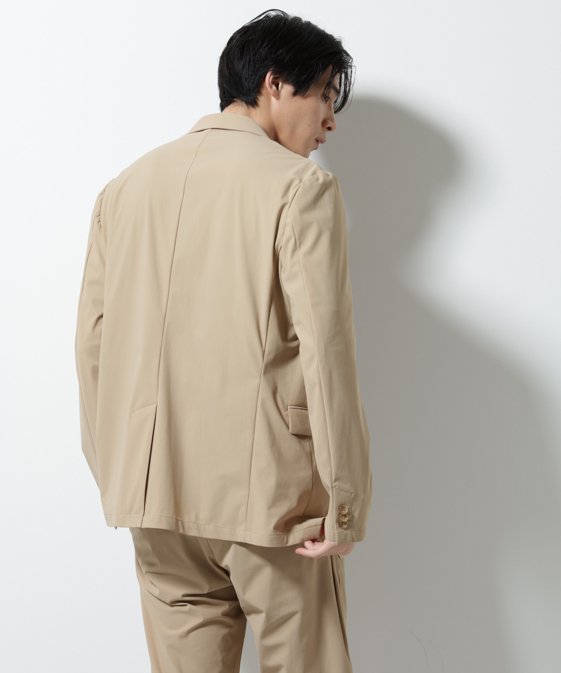 NANO universe「｢N JACKET PREMIUM｣ｸｰﾙﾀｯﾁ4WAYｽﾄﾚｯﾁｼﾞｬｹｯﾄ撥水(ｾｯﾄｱｯ 」|スーツ|