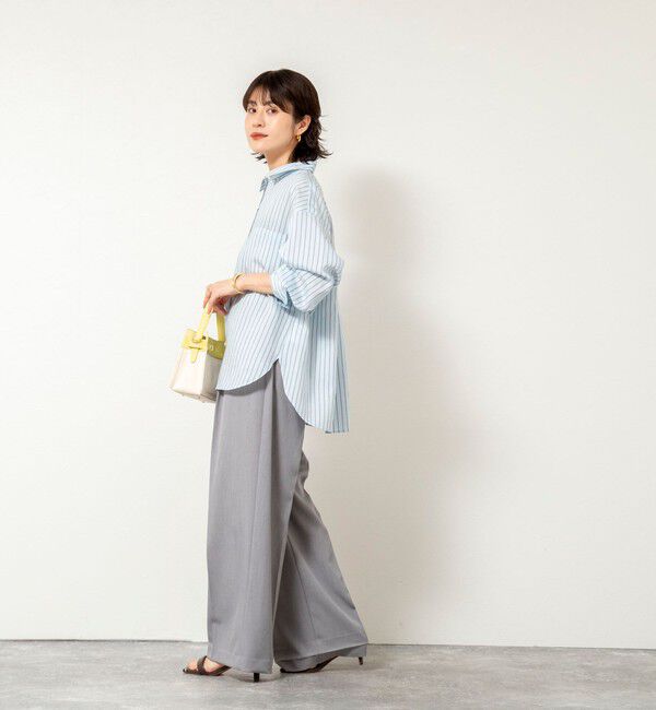 NOLLEY'S sophi「ウォッシャブルタンブラーストライプ3WAYシャツ」|シャツ・ブラウス|