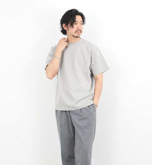 NOLLEY'S goodman「シルケットボーダーTシャツ / クルーネック / 26SS」|Tシャツ・カットソー|