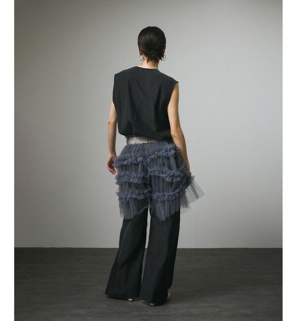 SALON adam et rope'「[25SS]GENTLE SILK パンツ【セットアップ対応】」|チノ|