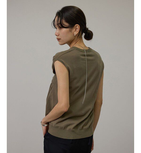 SALON adam et rope'「【WEB・一部店舗限定】2WAYスリットニットプルオーバー」|ニット・セーター|