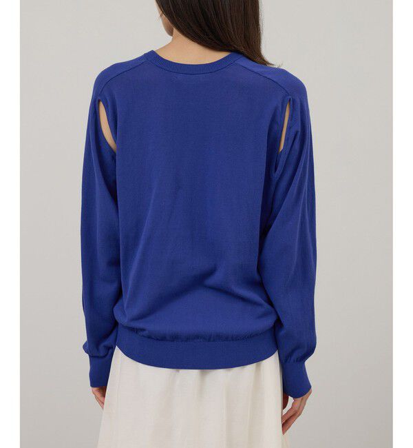 SALON adam et rope'「【WEB・一部店舗限定】2WAYスリットニットプルオーバー」|ニット・セーター|