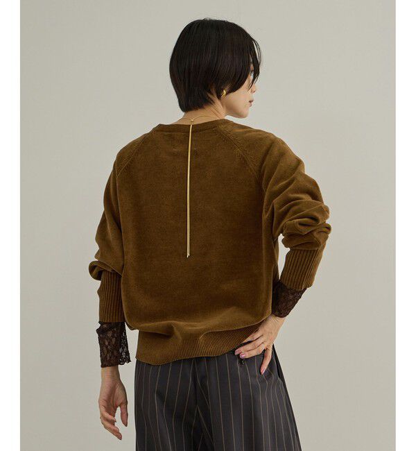 SALON adam et rope'「【CreamyCotton （クリーミーコットン）】クロップドプルオーバー / セットアップ対応」|ニット・セーター|