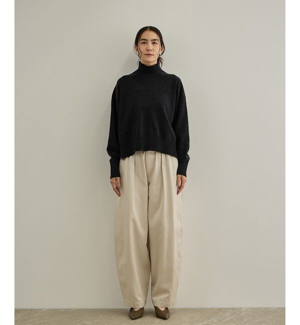 SALON adam et rope'「【CreamyCotton（クリーミーコットン）】タートルネックプルオーバー / セットアップ対応」|ニット・セーター|