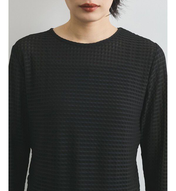 VIS「クルーネックインナートップス（レース・チェック・ラメ・シアー）」|Tシャツ・カットソー|