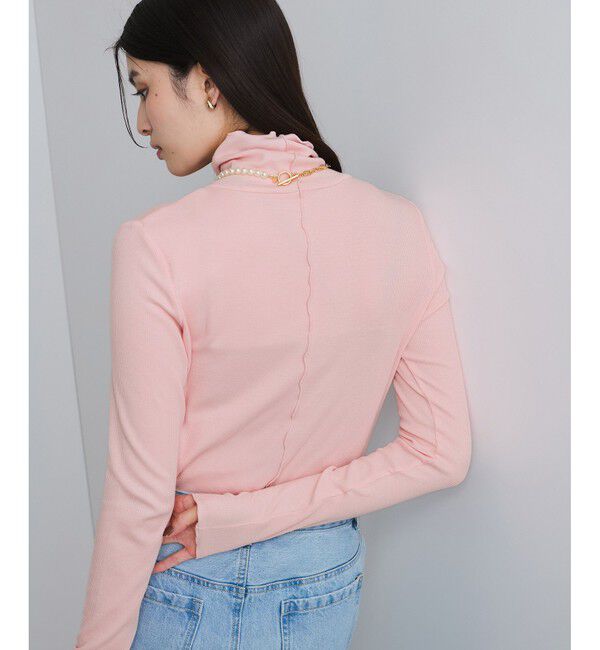 VIS「【静電気防止/洗える 】ハイネック裏起毛テレコカットソー」|Tシャツ・カットソー|