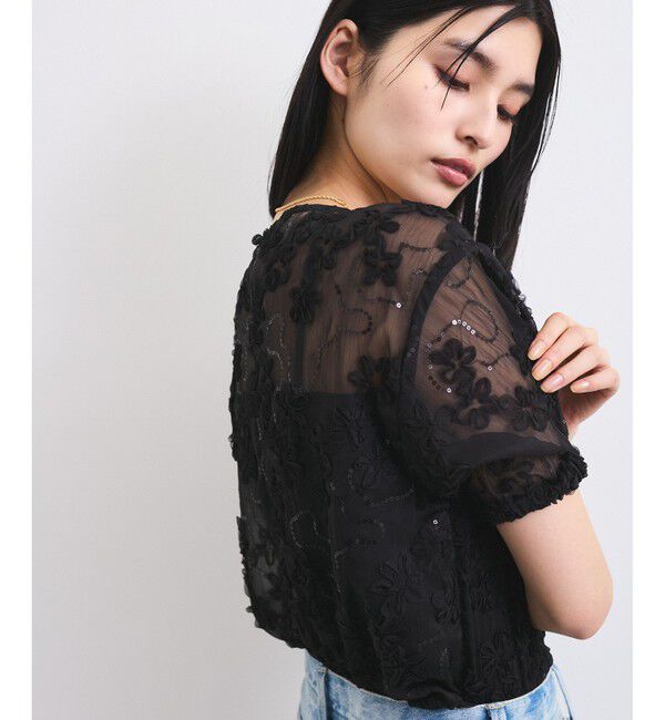 VIS「コード刺繍シアープルオーバー」|Tシャツ・カットソー|