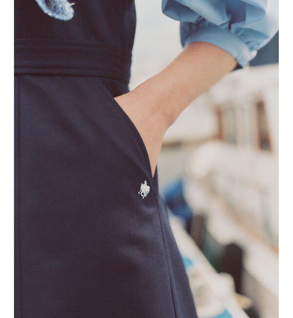 VIS「【POLO BCS】VIS別注フロントボタンツイルワンピース」|ワンピース|
