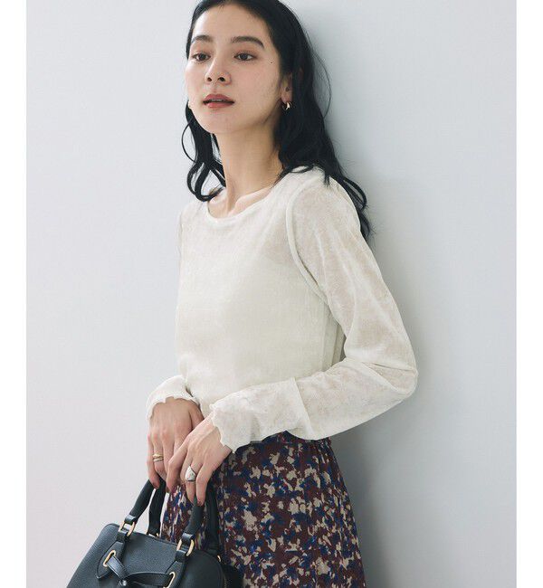 VIS「シアーベロアロングスリーブTシャツ」|Tシャツ・カットソー|