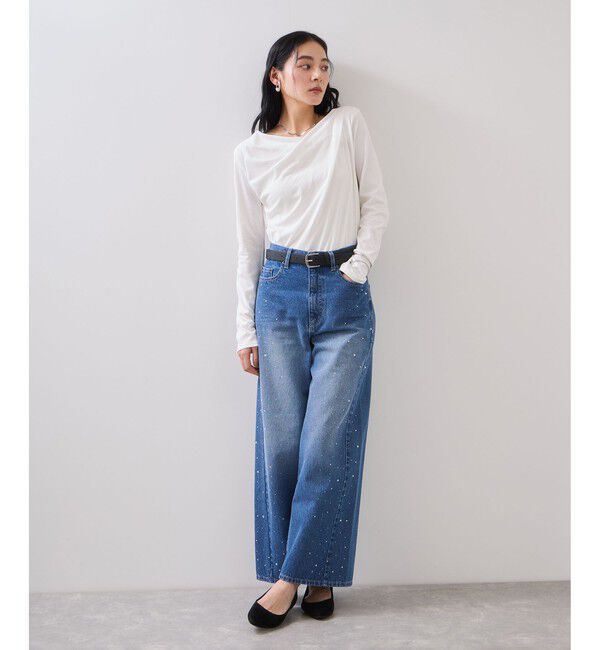 VIS「ドレープオフショルロンT/一部WEB限定カラー・イージーケア」|Tシャツ・カットソー|