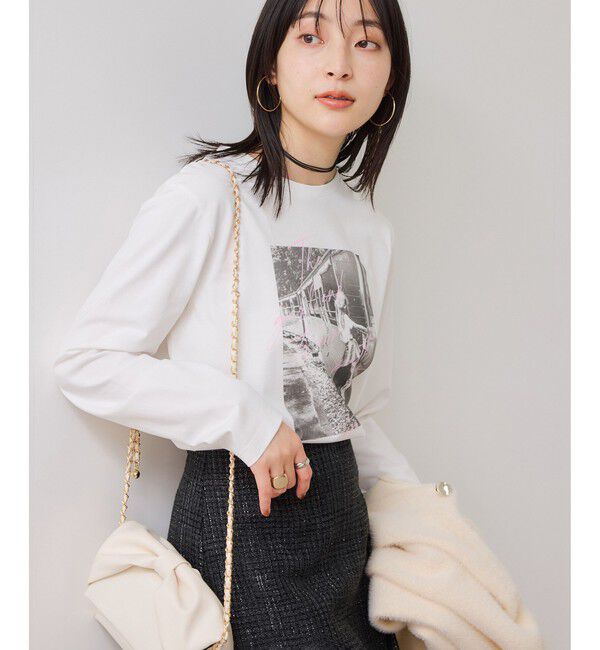 VIS「ロゴ＆フォトアソートプリントロンT」|Tシャツ・カットソー|