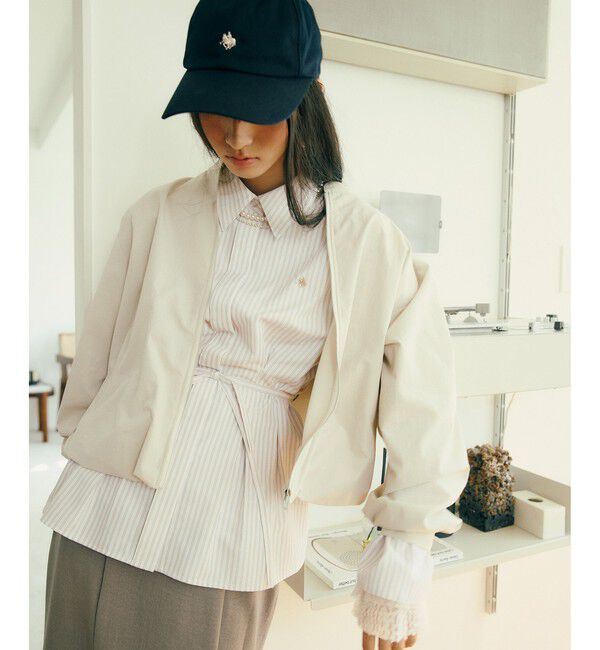 VIS「【POLO BCS】VIS別注ベルト付きウエストタックシャツブラウス」|シャツ・ブラウス|