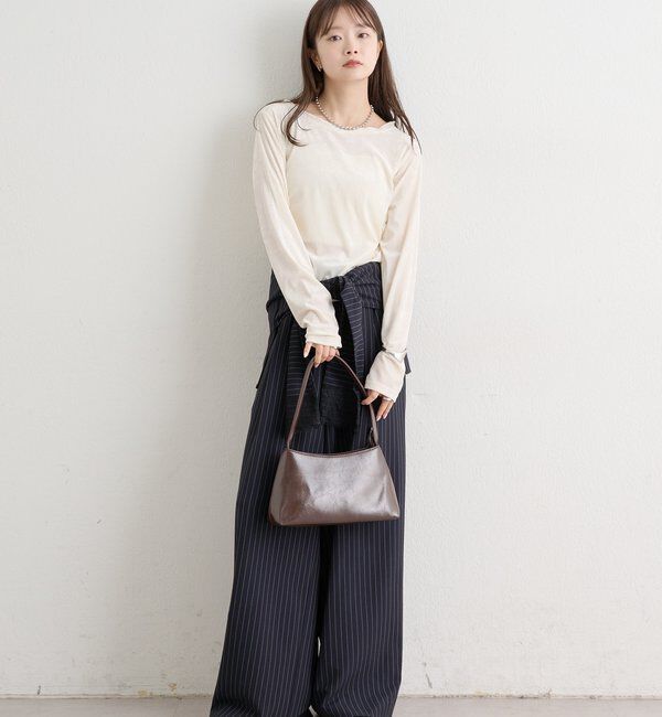  「ベロアメローロングTシャツ」|Tシャツ・カットソー|
