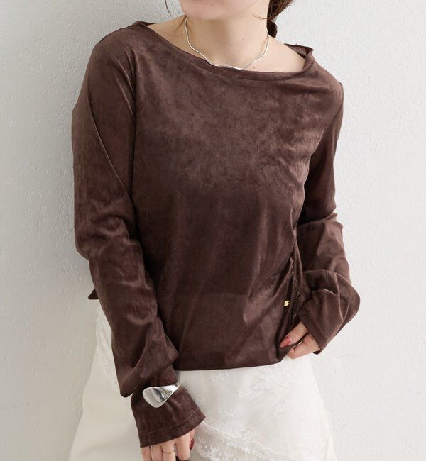  「ベロアメローロングTシャツ」|Tシャツ・カットソー|