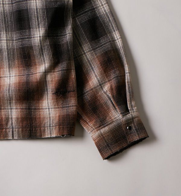  「【FromVintage】ダメージチェックシャツ」|シャツ・ブラウス|