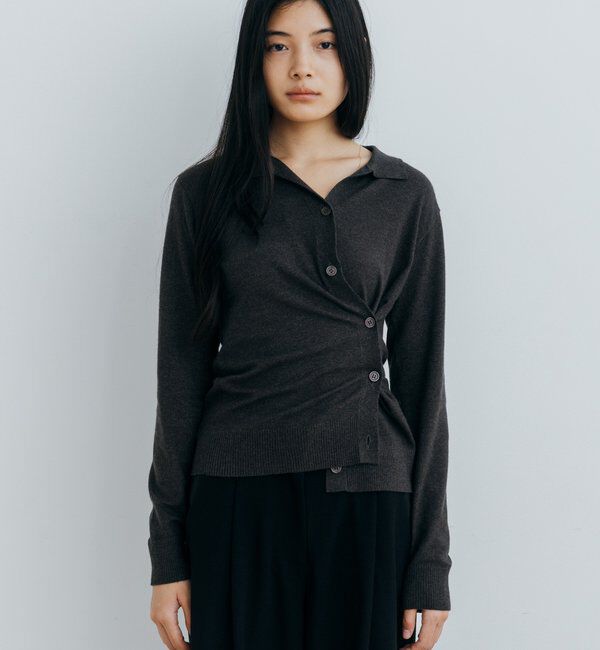  「〈NUE〉カシュクールニットカーディガン」|カーディガン|
