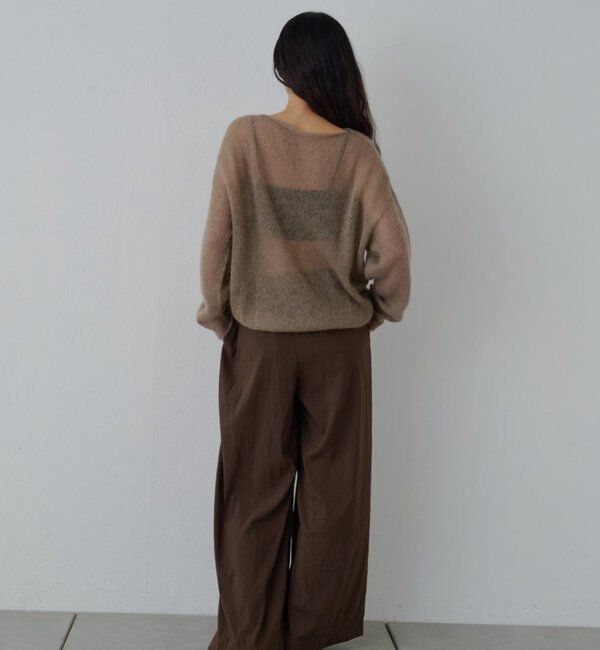  「【再入荷】シアーギャザーニット」|ニット・セーター|