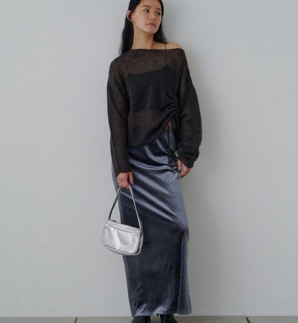  「【再入荷】シアーギャザーニット」|ニット・セーター|