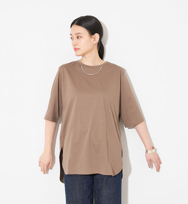 collex「【接触冷感・UVカット】コンパクトクールチュニックTシャツ」|Tシャツ・カットソー|