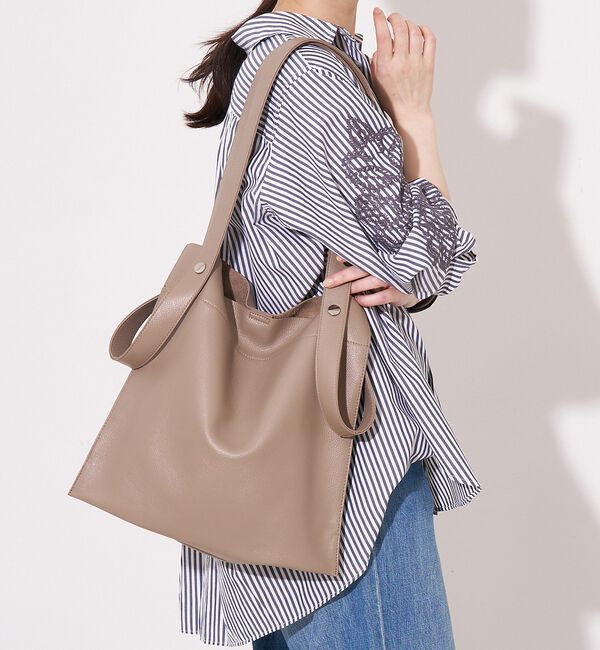 collex「【WEB限定】【BEAURE/ヴュレ】カウレザー 2WAY ハンドル トートバッ」|トートバッグ|