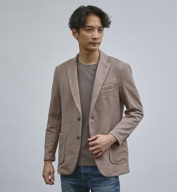 ABAHOUSE「【ノンストレス】定番 / COTTON LYCRA 圧着 クルーネック 長袖 T」|Tシャツ・カットソー|
