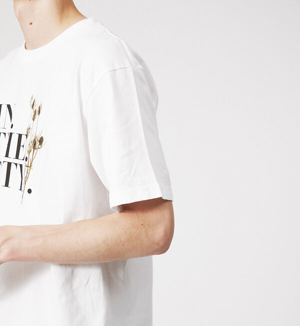ABAHOUSE「【IN THE CITY】ドライフラワー 半袖 Tシャツ」|Tシャツ・カットソー|