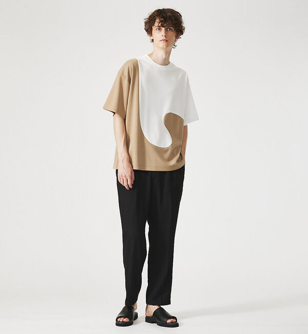 ABAHOUSE「【セットアップ対応】クレープ ストレッチ イージースラックス / ワイドパンツ」|その他|