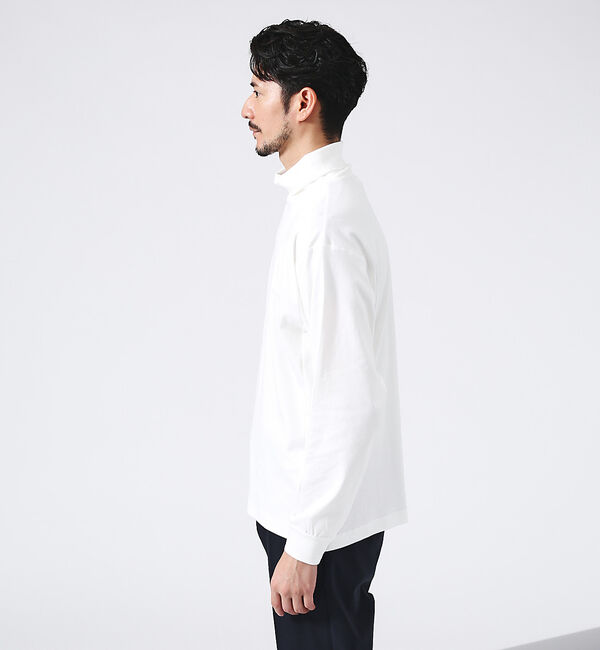 ABAHOUSE「【フロントスリット】タートルネック 長袖Tシャツ」|Tシャツ・カットソー|