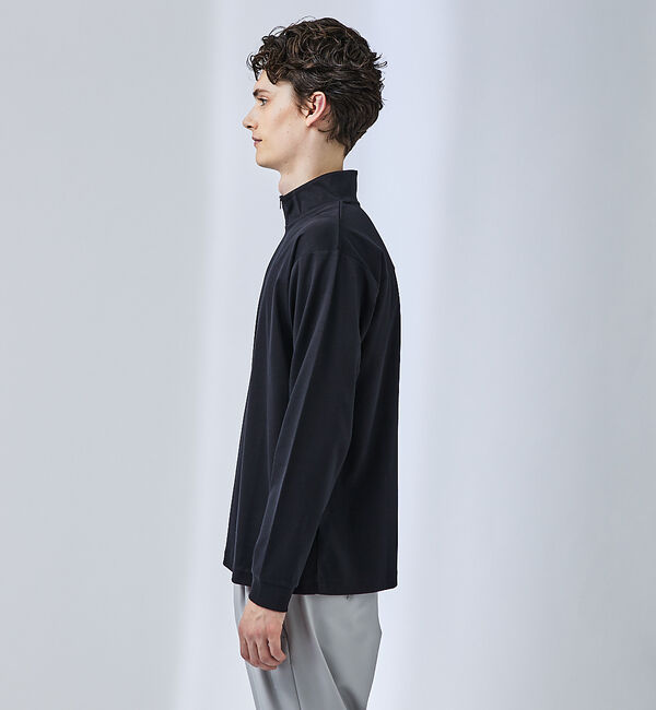ABAHOUSE「【ハーフジップ】スムース ポンチ ロンT」|Tシャツ・カットソー|