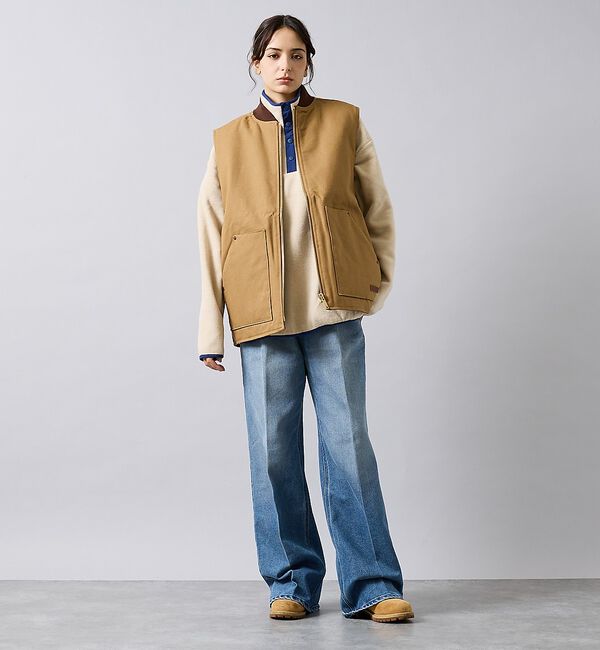 ABAHOUSE「【POLER/ポーラー】DUCK CANVAS VEST/中綿/ユニセックス【W」|ベスト・ジレ|