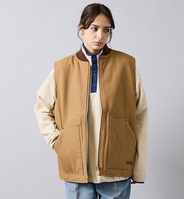 ABAHOUSE「【POLER/ポーラー】DUCK CANVAS VEST/中綿/ユニセックス【W」|ベスト・ジレ|