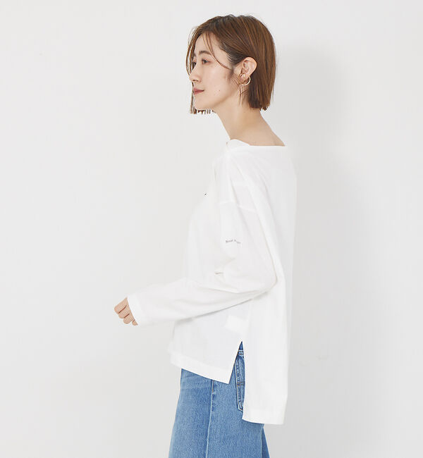 Rouge vif「マチ付ボートロゴロンTee」|Tシャツ・カットソー|
