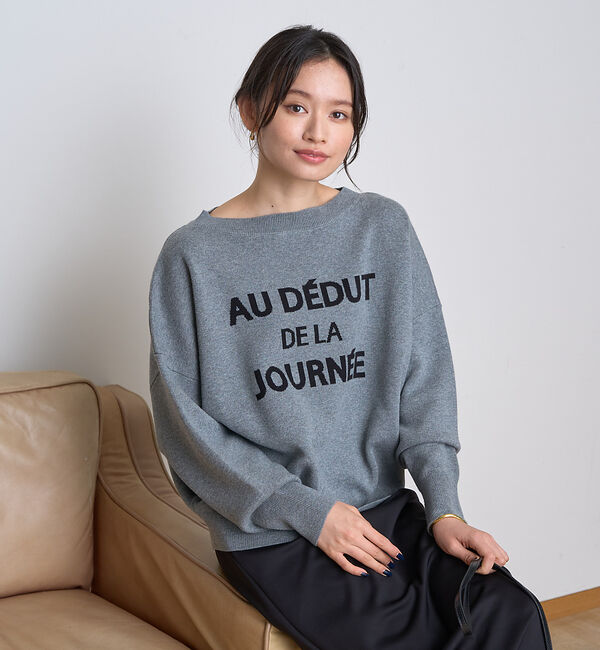 Rouge vif「【一部店舗限定】 ジャガードロゴニット」|ニット・セーター|