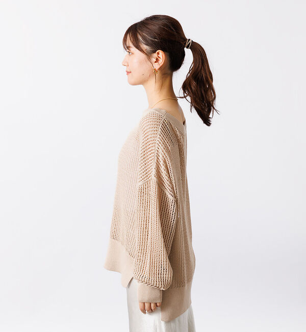 Rouge vif「グリットメッシュニットプルオーバー」|ニット・セーター|