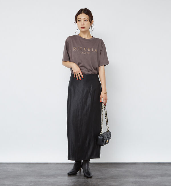 Rouge vif「【3サイズ展開】ソフトグリッターＩラインスカート」|スカート|