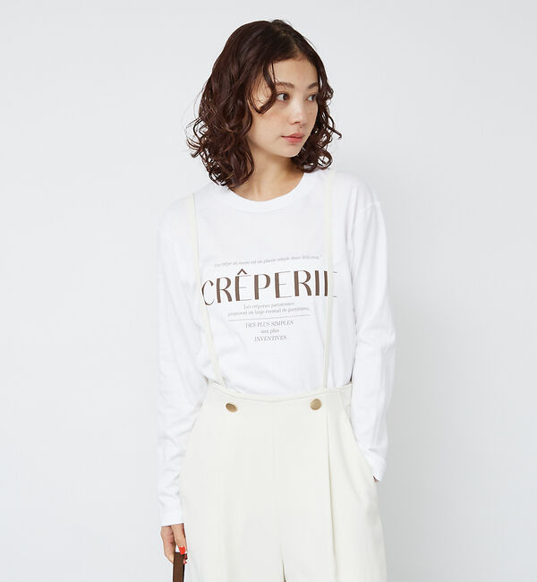 Rouge vif「シンプルロゴプリントロンT」|Tシャツ・カットソー|