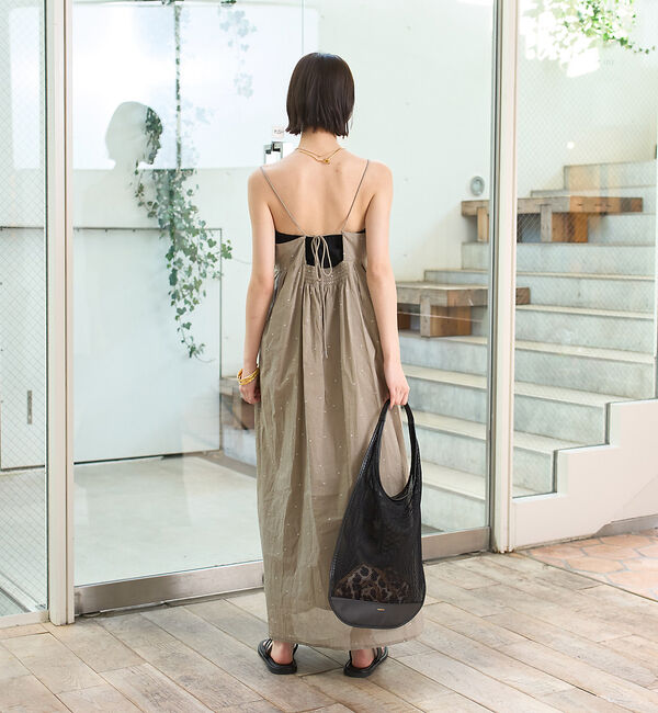 Rouge vif「シルバードット刺繍ワンピース」|ワンピース|