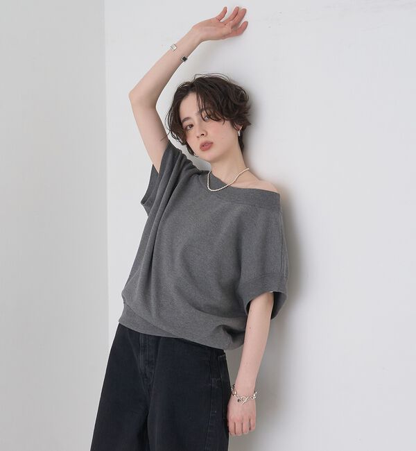 Rouge vif「スレッド編裏毛風ニットプルオーバー」|ニット・セーター|